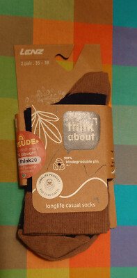 Lenz Socken Größe 35-38, 2 Paar (longlife casual socks), Damensöckchen