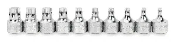 HERRAMIENTAS ENCAJABLES Blue-Point 10 piezas 1/4" Drive TORX Stubby Bit Juego de enchufes BLPTORX1410 Foto 3 de 4