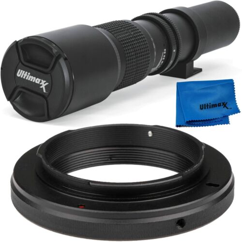 Super 500mm f/8 Manual Telephoto Lens for Sony a99 II a77 II a580 a390 a35 a33 - Picture 1 of 6