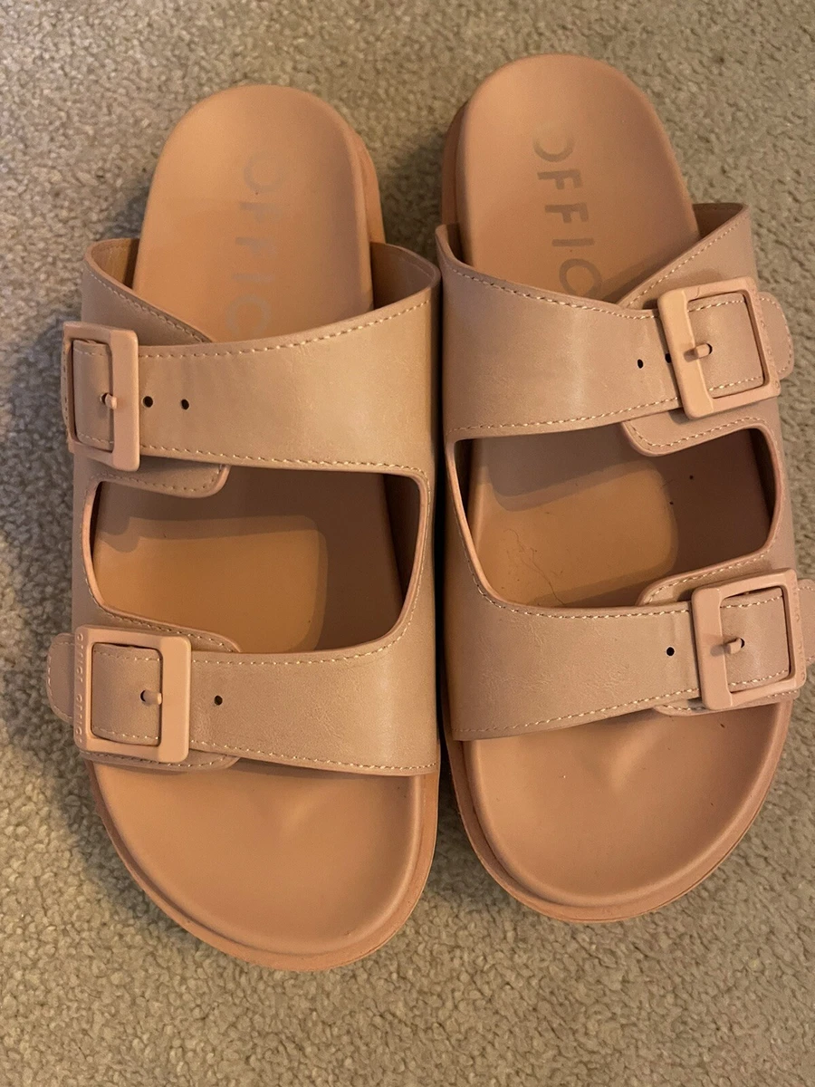 Office Pink Soft Footbed Sandals Size UK 8 eBay