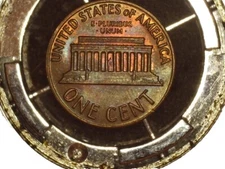 1971 Lincoln Cent Strong Doubled Die Obverse Uncirculated Condition Rare Rainbow