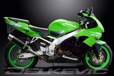 KAWASAKI ZX-9R NINJA (1998-1999) 350MM ROUND CARBON EXHAUST SYSTEM