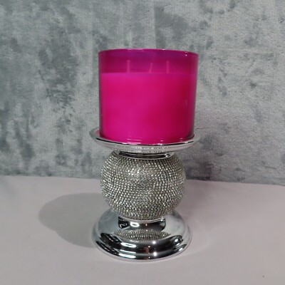 Bougeoir Céramique Bath & Body Works - Piedestal Brillant - 14,5 Oz - 6,25" De Haut - Neuf