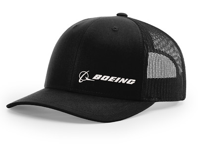 Boeing Aviation Black Richardson 112 Snapback Hat NEW
