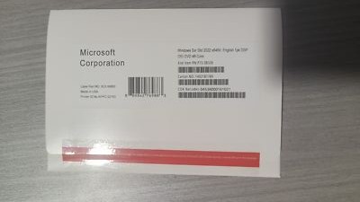 New Microsoft Windows server 2022 Standard 64Bit 48 Core License Key DVD & COA