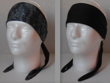 Nike Dri-Fit Printed Reversible Bandana Head Tie Aviator Grey/Black/Aviator Grey