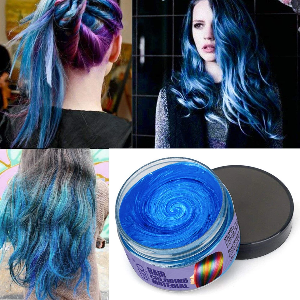 Color de cabello cera tinte de barro crema pintura temporal modelado 5 colores unisex COSPLAY Foto 2 de 4