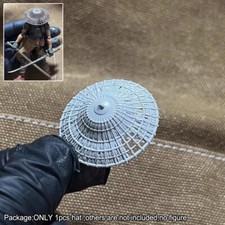 Unpainted 1/18 Bamboo Hat Model For 3.75 Acti...