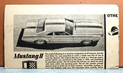1/25 IMC FORD MUSTANG II (INSTRUCTIONS ONLY)