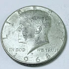 1968-D Kennedy Half Dollar 40% Silver, Circulated Coin #7182