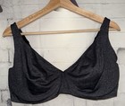 Cacique Black And Gray Full Coverage Soft Bra 42DDD — photo 1