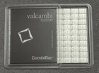 100 x 1 Grams Valcambi Suisse .999 Silver Combi Bar - Sealed w/ Assay Card