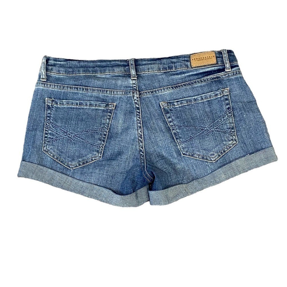 AEROPOSTALE - STYLE 19 B177 6K - THE MIDI - SIZE 4 - MEDIUM WASH - MIDRISE - B2