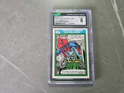 Doctor Doom Marvel Universe Series I (1990)#150Spider-Man Presents CGC 8