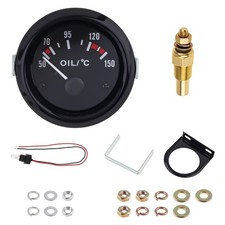 2 Inch 52mm 12v Led Car Oil Temperature Gauge Meter 50-150c With Sensor 2 Inch 52mm 12v Led Car Oil Temperature Gauge Meter 50-150c With Sensor