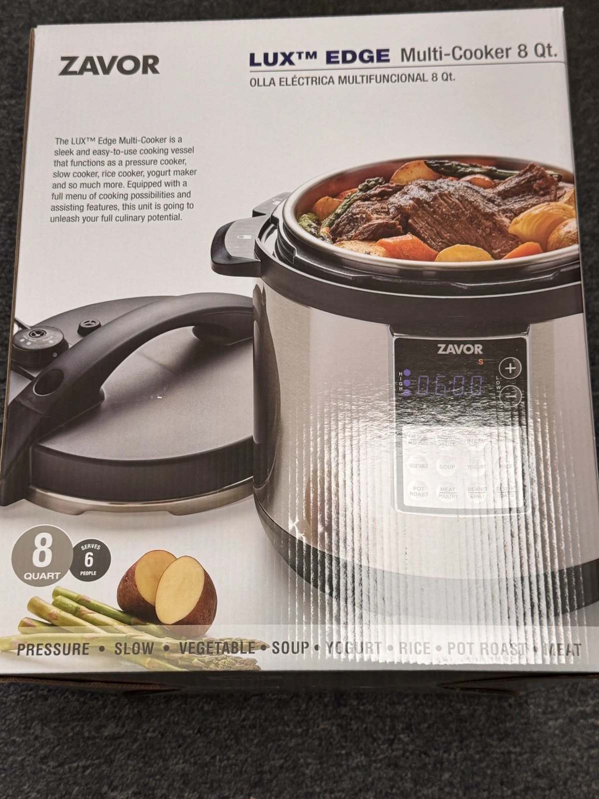 Zavor Lux Edge Multi Cooker item #zsele03 8 QT New In Box
Opens in a new window or tab