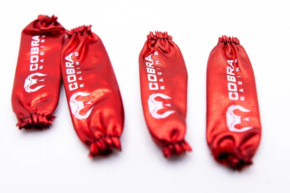 Waterproof Shock Dust Covers for 1/10 Traxxas Slash, Rustler, Stampede - Red - Image 2 of 4