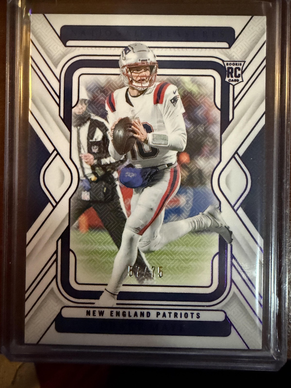 2024 Panini National Treasures #68 Drake Maye Purple #/75