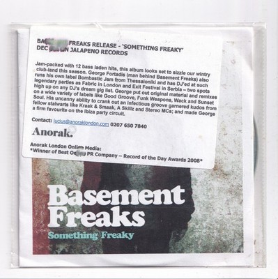(LR86) Basement Freaks, Something Freaky - DJ CD