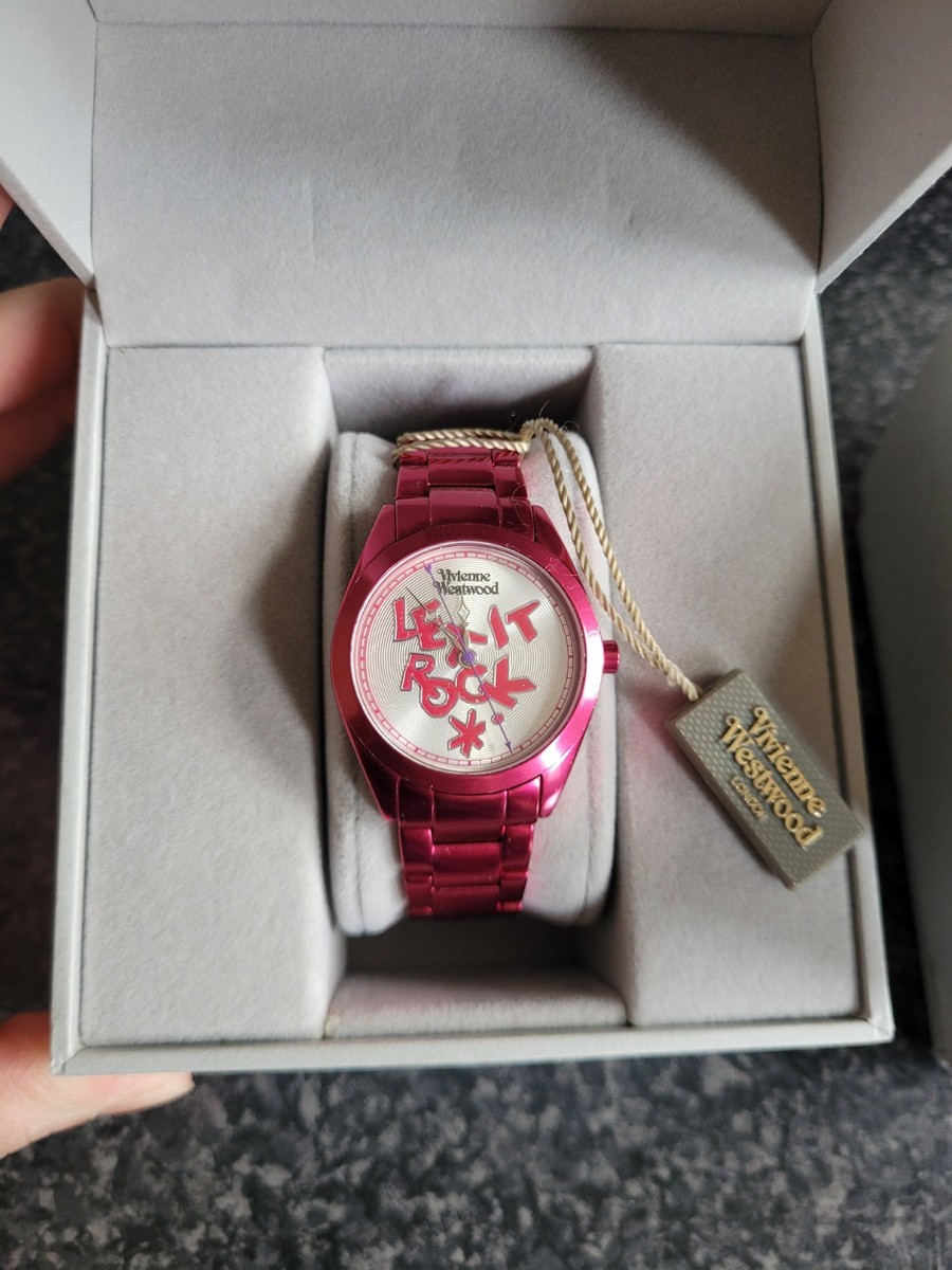 Limited Edition Vivienne Westwood Let It Rock Punk Rock Pink Watch