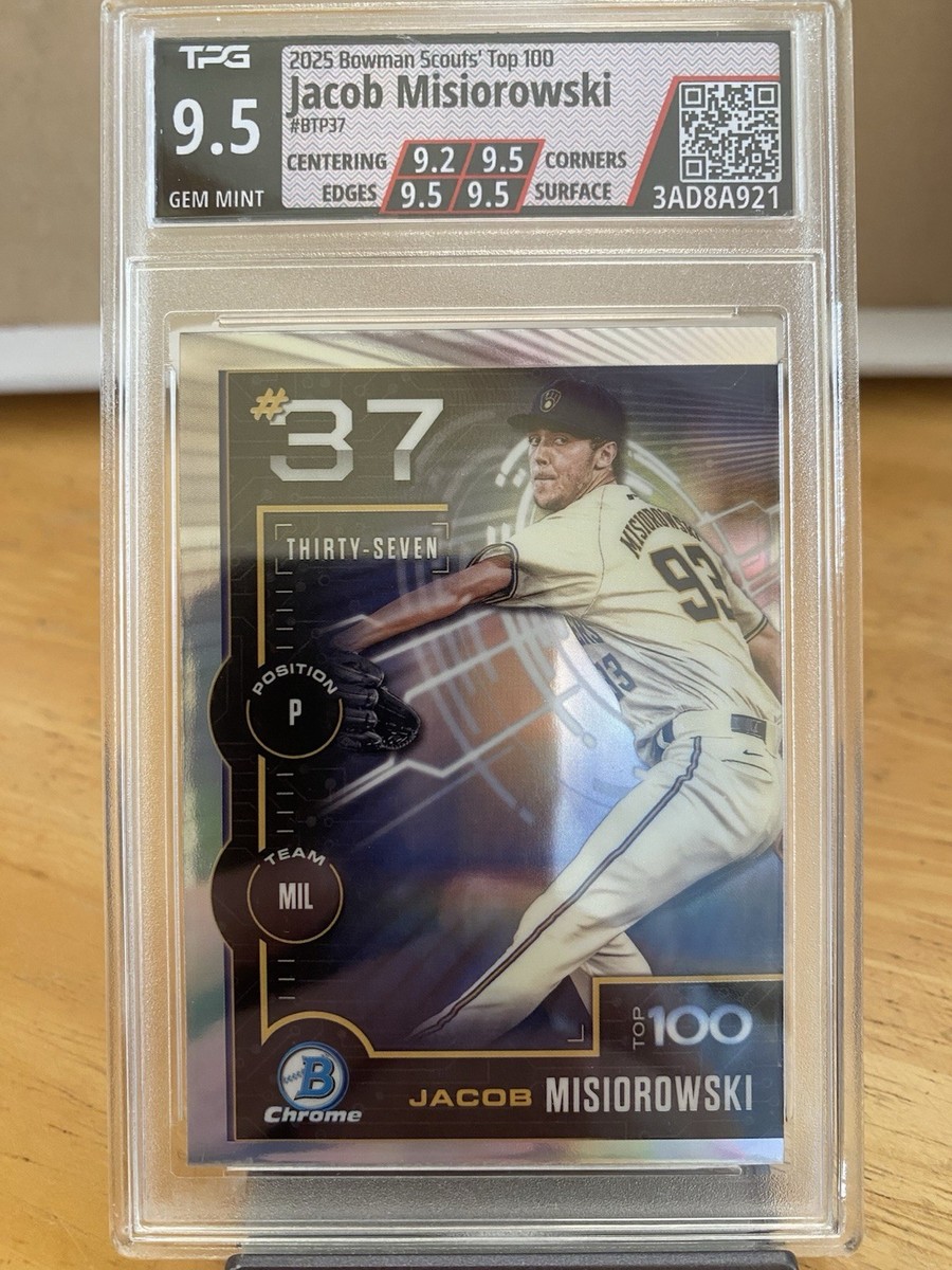 2025 Bowman - Bowman Scouts Top 100 Chrome Jacob Misiorowski #BTP 