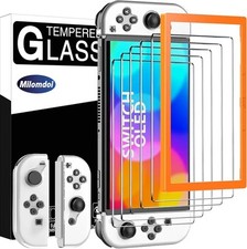 5 Pack Screen Protector for Nintendo Switch OLED 2021 UHD Tempered Glass Guard