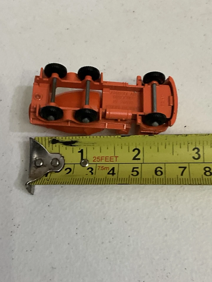 MEZCLADORA DE CEMENTO FORRAJERO VINTAGE MATCHBOX LESNEY #26 NARANJA FUNDIDO A PRESIÓN Foto 4 de 4