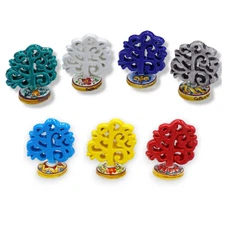 Albero della Vita h 8x7 cm ca. (1Unità) Ceramica di Caltagirone, Colori Assortit