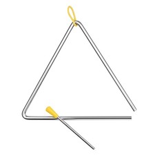 8 Inch Triangle Bell Triangolo With Metal Mallet Idiophone Steel Percussion GCLF