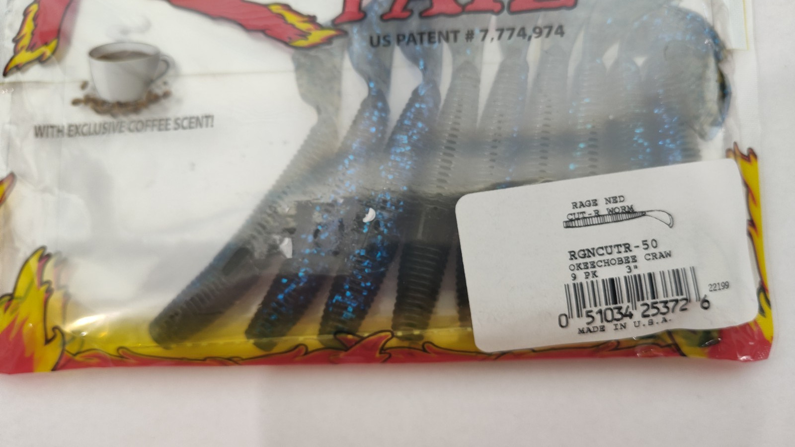 LOT OF 4-9 Per Pk STRIKE KING RAGE NED CUT-R WORM 3" RGNCUT-R Okeechobee Craw - Image 3