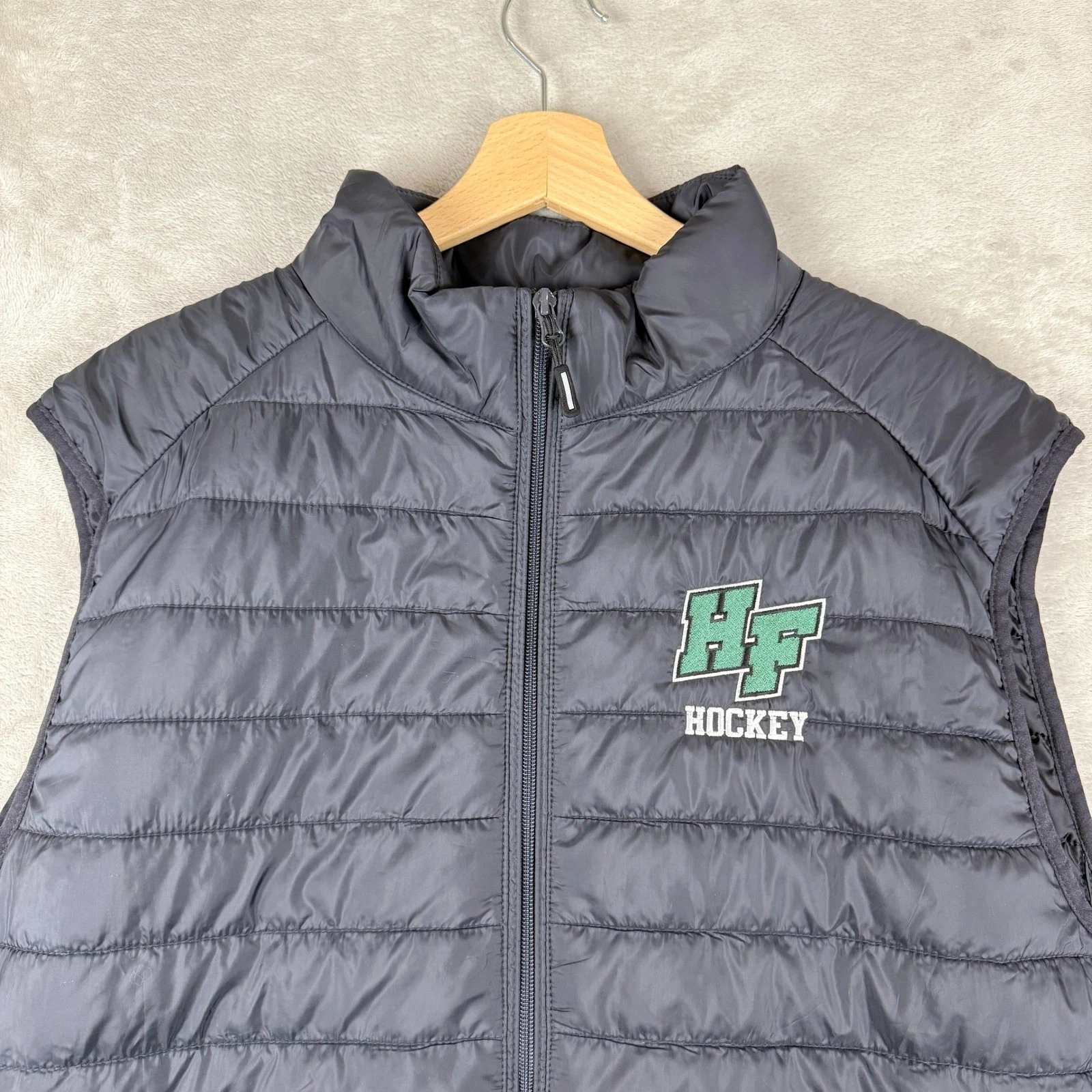 Core 365 Vest Mens XL Black Puffer Insulated Lighweight Packable Warm Logik EUC