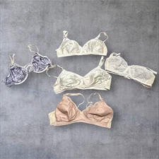 Vintage Sears Bra Lot Nylon Lace Lingerie 1960s 1970s Assorted Sizes