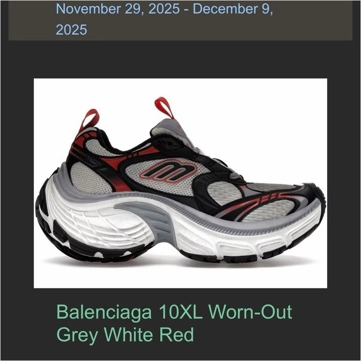Balenciaga 10XL Sneaker White Grey for sale | eBay