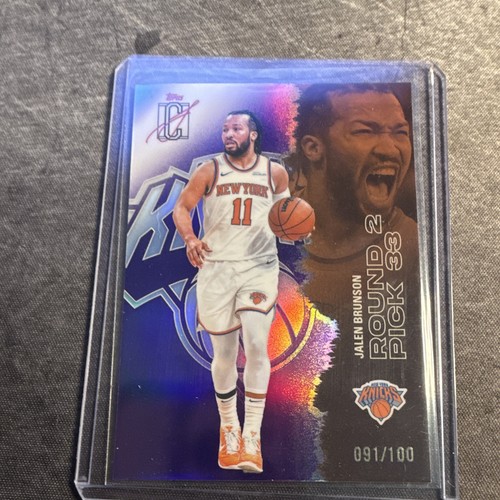 Topps 2025-26 Signature Class Jalen Brunson Knicks #58 Purple Serial /100