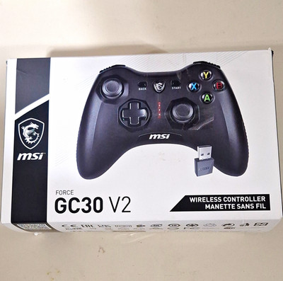 MSI Force GC30 V2 Wireless USB Controller, Black, for PC & Android
