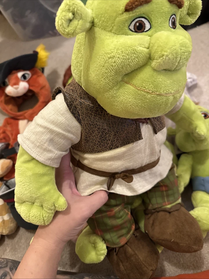 Lote Build A Bear Shriek The Third Set Completo Fiona Burro Gato Botas Bebés Foto 3 de 4