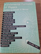 Fundamental Formulas of Physics: v. 2 BOOK - DONALD H. MENZEL (HARVARD) 1