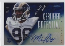 2014 Certified Potential Mirror Signatures Blue 84/99 Michael Sam #P-MS Auto 0v0
