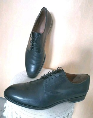 Lendvay & Schwarcz Oxford Herrenschuhe Gr. 44 Schwarz Leder Business Made Italy