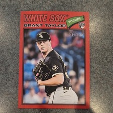 Grant Taylor RC Red Border 2026 Topps Heritage Baseball #329 Chicago White Sox