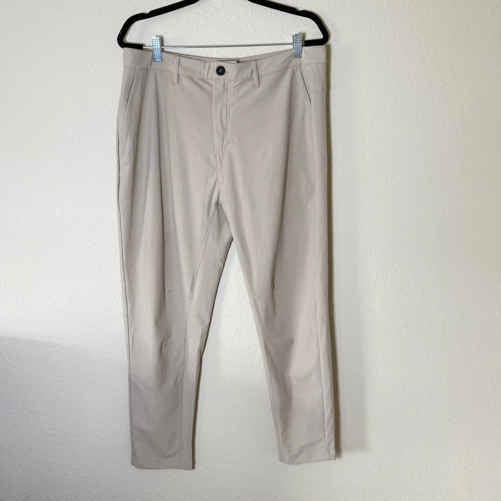 Legends Mens Performance Tech Pants Sand Tan Size 36 Articulated Knee