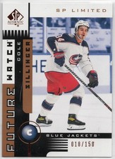 2021-22 SP Authentic Cole Sillinger Blue Jackets Retro Future Watch Limited /150