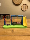 Vtg 2014 F.P MATTEL Little People PLAYGROUND w/Tire Swing Sliding Board Swing