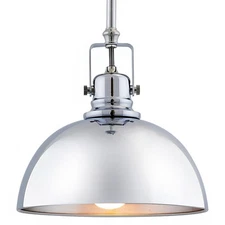 Kira Home Belle 9" Modern Industrial Pendant Light, Adjustable Length + Shade Sw