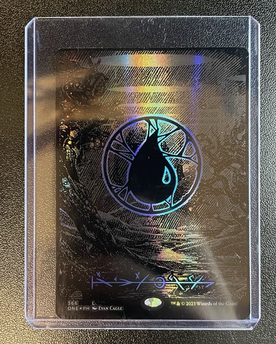 Island (Phyrexian) - Full Art (Oil Slick Raised Foil) Phyrexia: All Will Be One  - Picture 1 of 2
