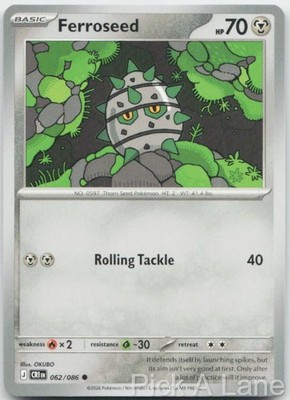 Ferroseed 062/086 Common Chaos Rising Pokemon Near Mint