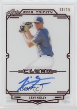 2019 Leaf Trinity Clear Auto Red 10/15 Levi Kelly #CA-LK1 Auto fm0