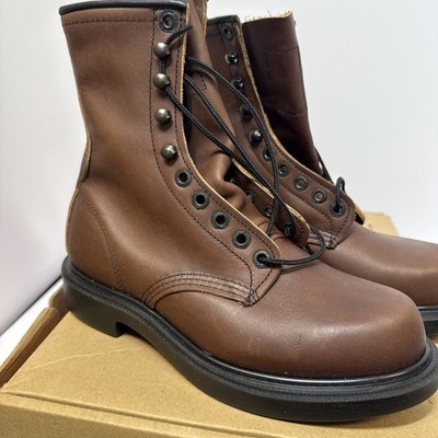 Купить red wing 953 super sole brown leather work boots mens  display picture 2