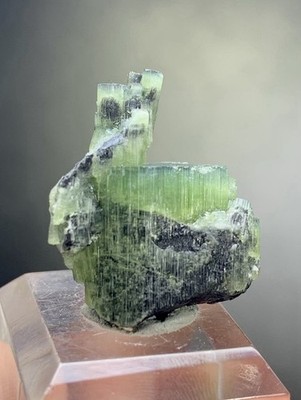 6 Gm Green Color Cats eye Tourmaline, Tourmaline Cluster, Etched Tourmaline Afg