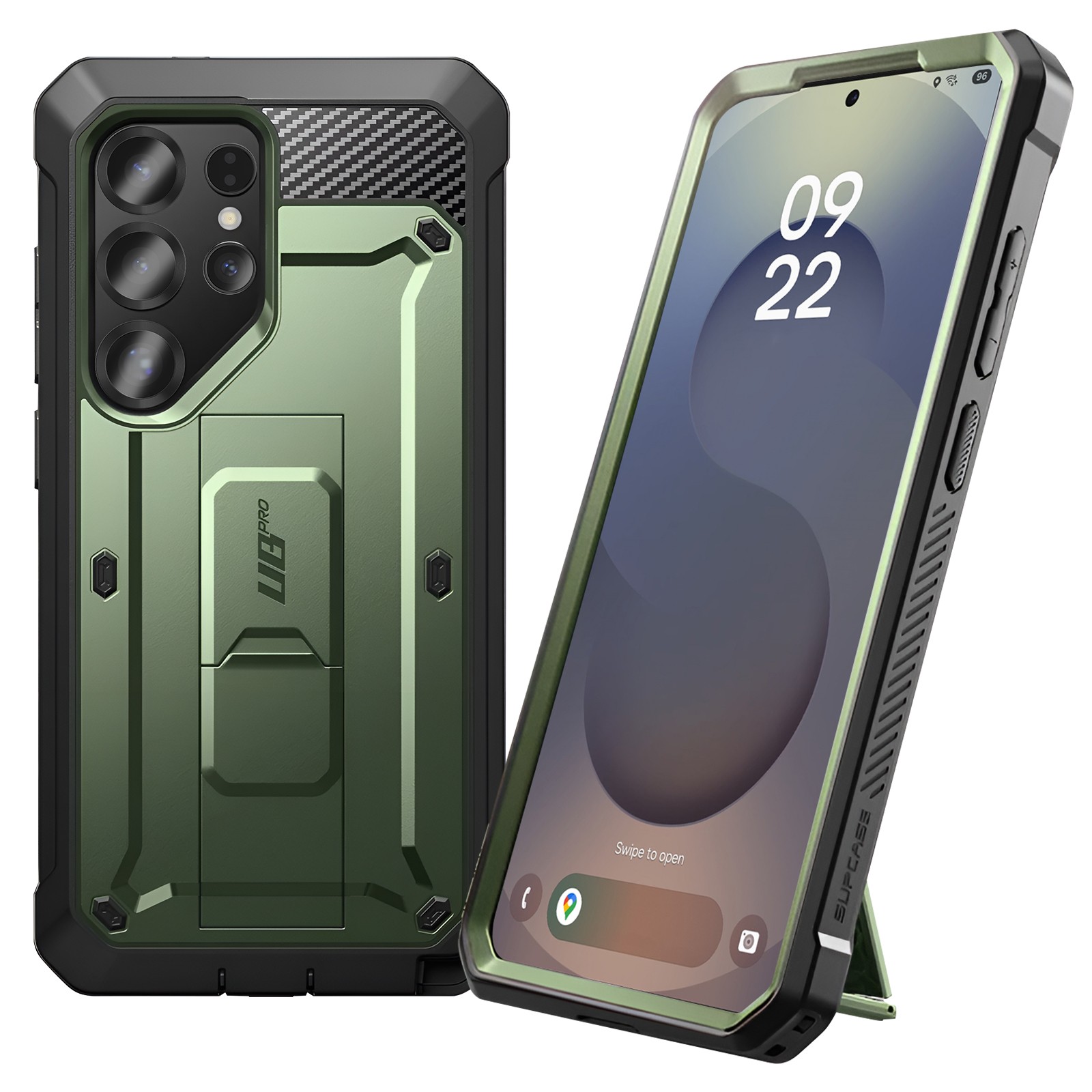 Coque Antichoc Galaxy S25 Ultra Supcase avec Support Béquille de Protection Militaire
